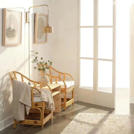 Satin Brass Jeno Swing Arm Wall Sconce Small - LOOMLAN - Jamie Young - Wall Sconces