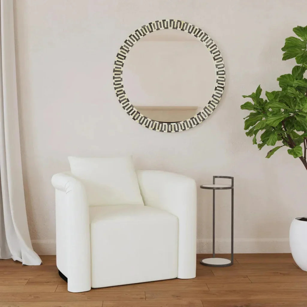 Sceptre Resin and MDF Multicolor Wall Mirror - LOOMLAN - Bassett Mirror - Wall Mirrors