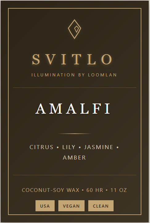 Amalfi - Citrus, Jasmine Candle