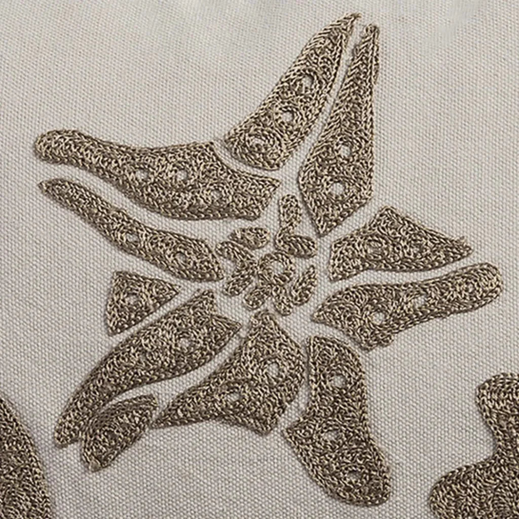 LOOMLAN Sea Shells Coastal Brown Lumbar Pillow Insert