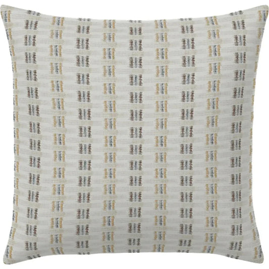 Shakira Ivory Handmade Outdoor Pillow-Outdoor Pillows-Earnest Collection-20" Square-LOOMLAN