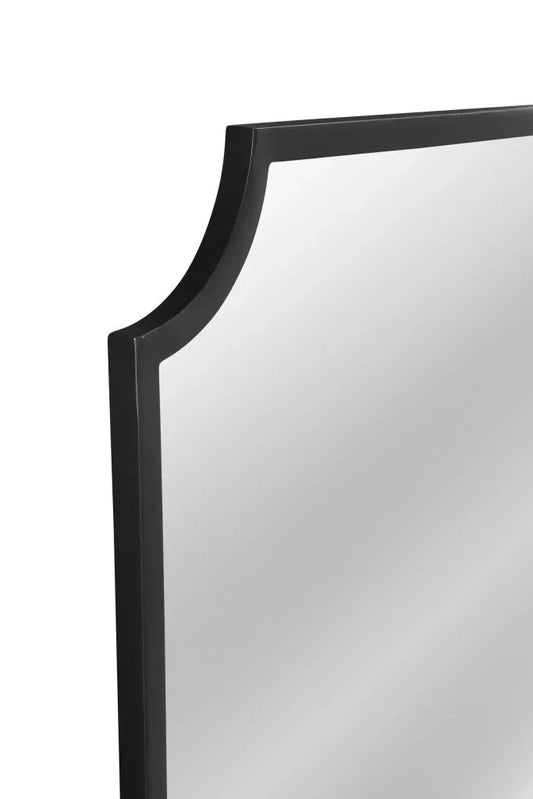 Sheldon Black Frame Design Wall Mirror - LOOMLAN - Bassett Mirror - Wall Mirrors