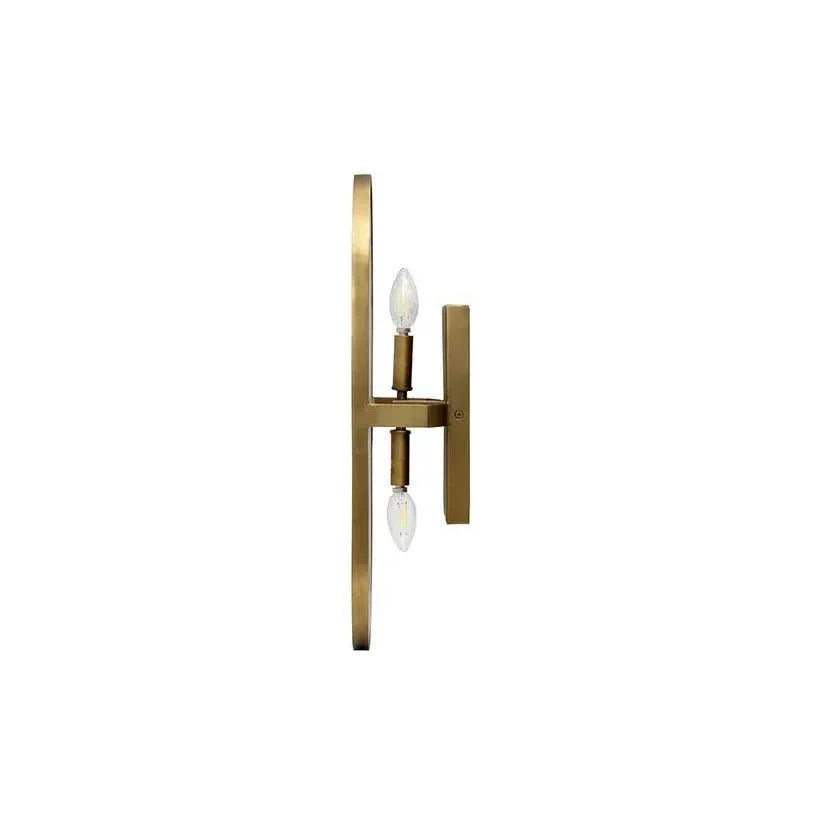 SUNPAN Sidra Sconce Alabaster Wall Light Antique Brass