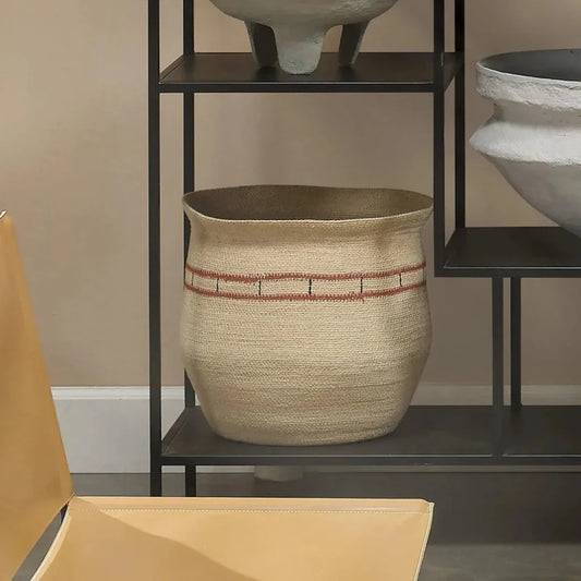 Silkworm Basket - LOOMLAN - Jamie Young - Vases & Jars