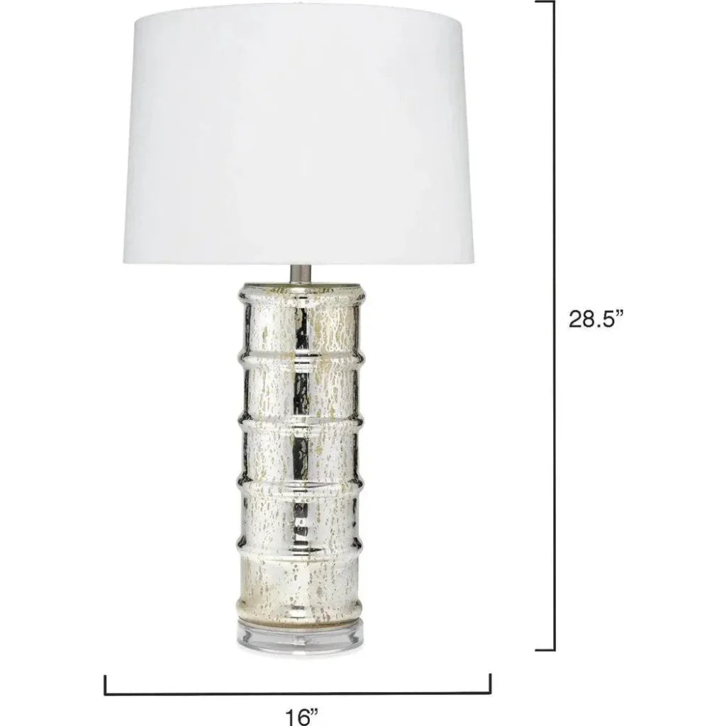 Silver Glass Acrylic Irene Table Lamp - LOOMLAN - Jamie Young - Table Lamps