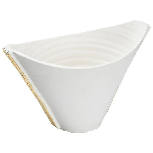 Siracusa Unique shaped White Vessel - LOOMLAN - Wildwood - Vases & Jars