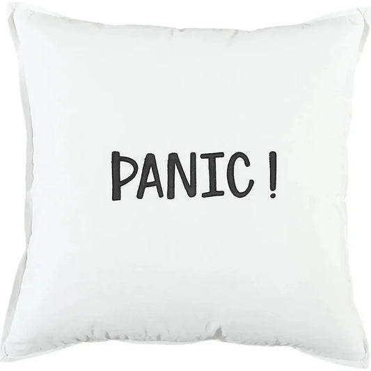 Skye Black Words Decorative Couch Pillows Down Insert - LOOMLAN - LOOMLAN - Throw Pillows