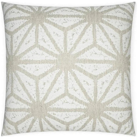 Solazzo Linen Geometrical White Large Throw Pillow - LOOMLAN - D.V. Kap - Throw Pillows