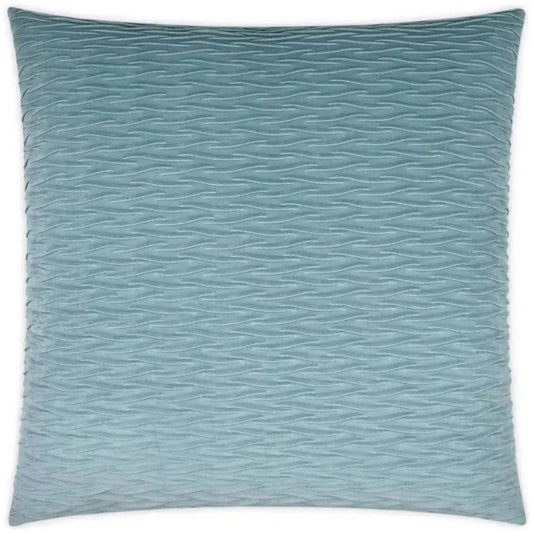 Sophia Chambray Solid Blue Large Throw Pillow Insert - LOOMLAN - D.V. Kap - Throw Pillows