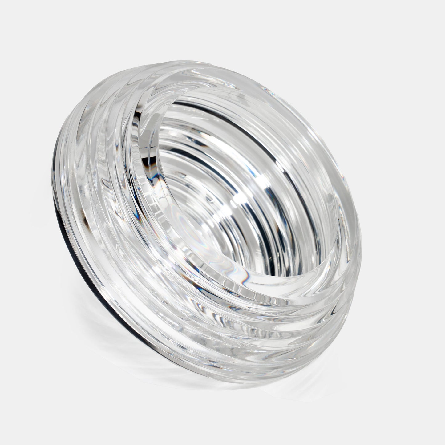 Spinning Clear Acrylic Candy Dish Sculpture
