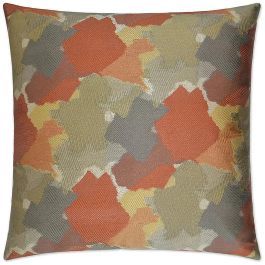 Splatter Tangerine Red Throw Pillow Insert - LOOMLAN - D.V. Kap - Throw Pillows