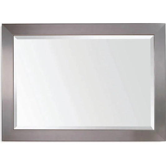 Stainless Silver Horizontal & Vertical Wall Mirror - LOOMLAN - Bassett Mirror - Wall Mirrors