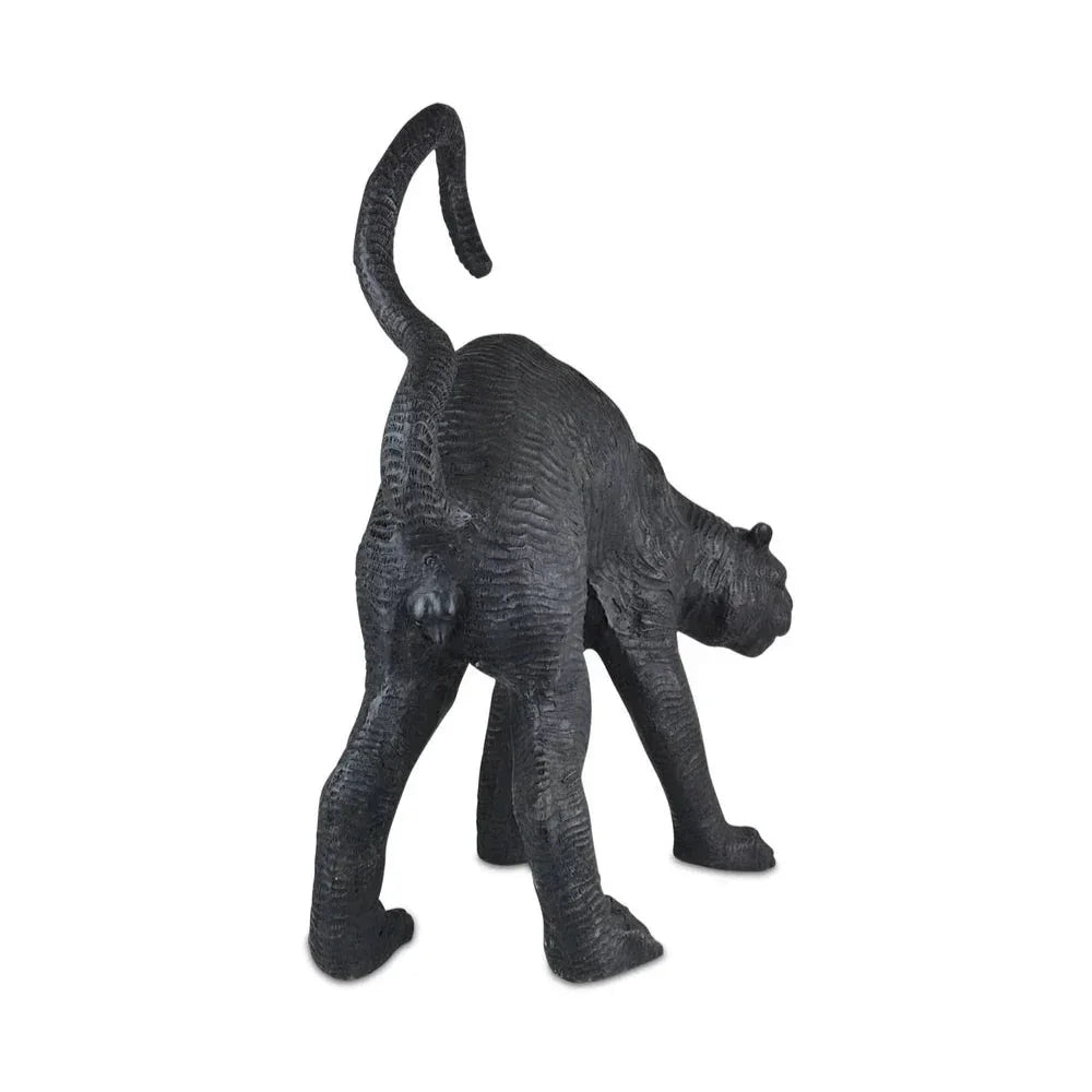 Standing Black Panther Bronze Sculpture - LOOMLAN - Currey & Co - Statues & Sculptures