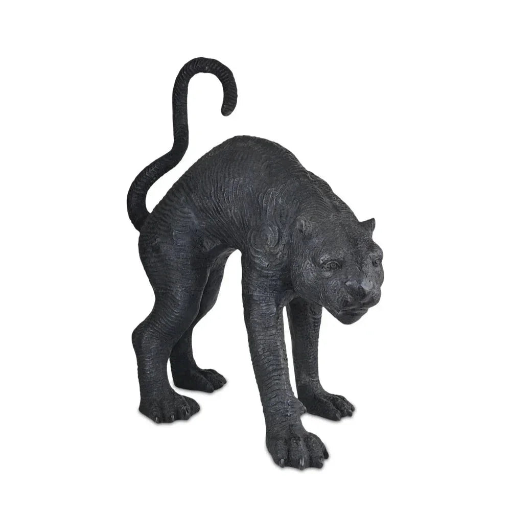 Standing Black Panther Bronze Sculpture - LOOMLAN - Currey & Co - Statues & Sculptures
