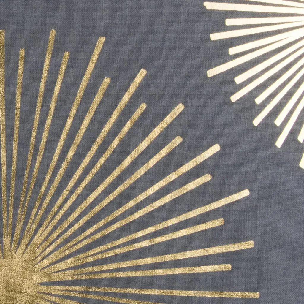 LOOMLAN Star Burst Gray & Gold Throw Pillow Down Insert