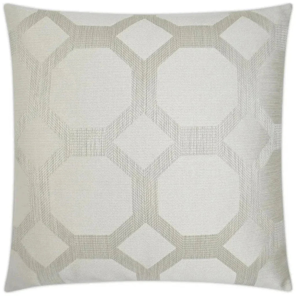 Statler Pearl White Throw Pillow With Insert - LOOMLAN - D.V. Kap - Throw Pillows