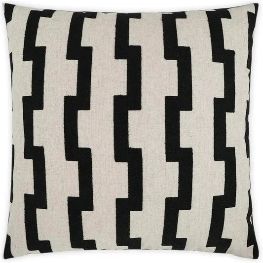Steps Geometric Global Black Large Throw Pillow Insert - LOOMLAN - D.V. Kap - Throw Pillows