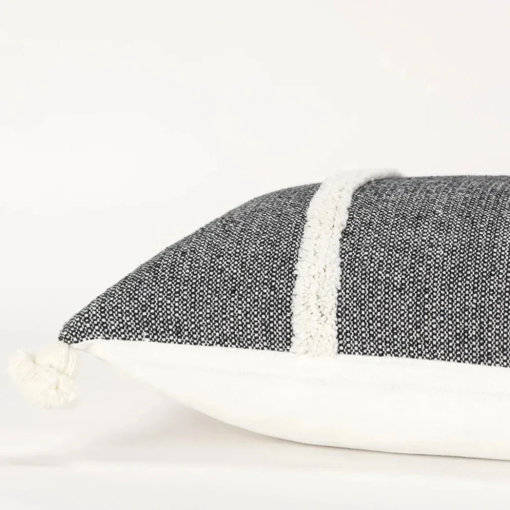 Stripe Lumbar Pillow For Chairs & Couch Anette - LOOMLAN - LOOMLAN - Throw Pillows