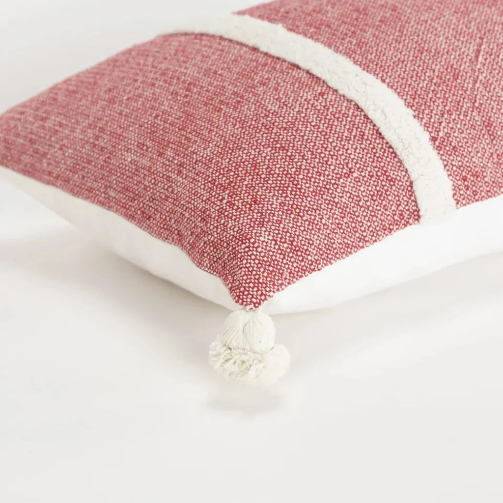 Stripe Lumbar Pillow For Chairs & Couch Anette - LOOMLAN - LOOMLAN - Throw Pillows