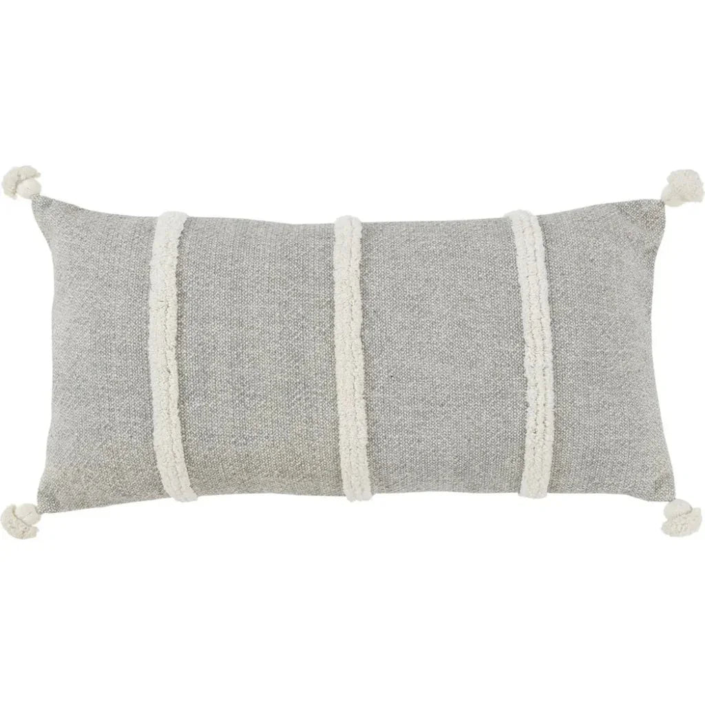 Stripe Lumbar Pillow For Chairs & Couch Anette - LOOMLAN - LOOMLAN - Throw Pillows