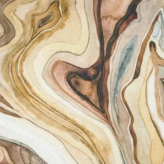 Sumidero Latte Yellow Brown Tan Large Throw Pillow - LOOMLAN - D.V. Kap - Throw Pillows