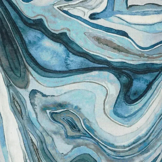 Sumidero Marine Abstract Blue Large Throw Pillow Insert - LOOMLAN - D.V. Kap - Throw Pillows