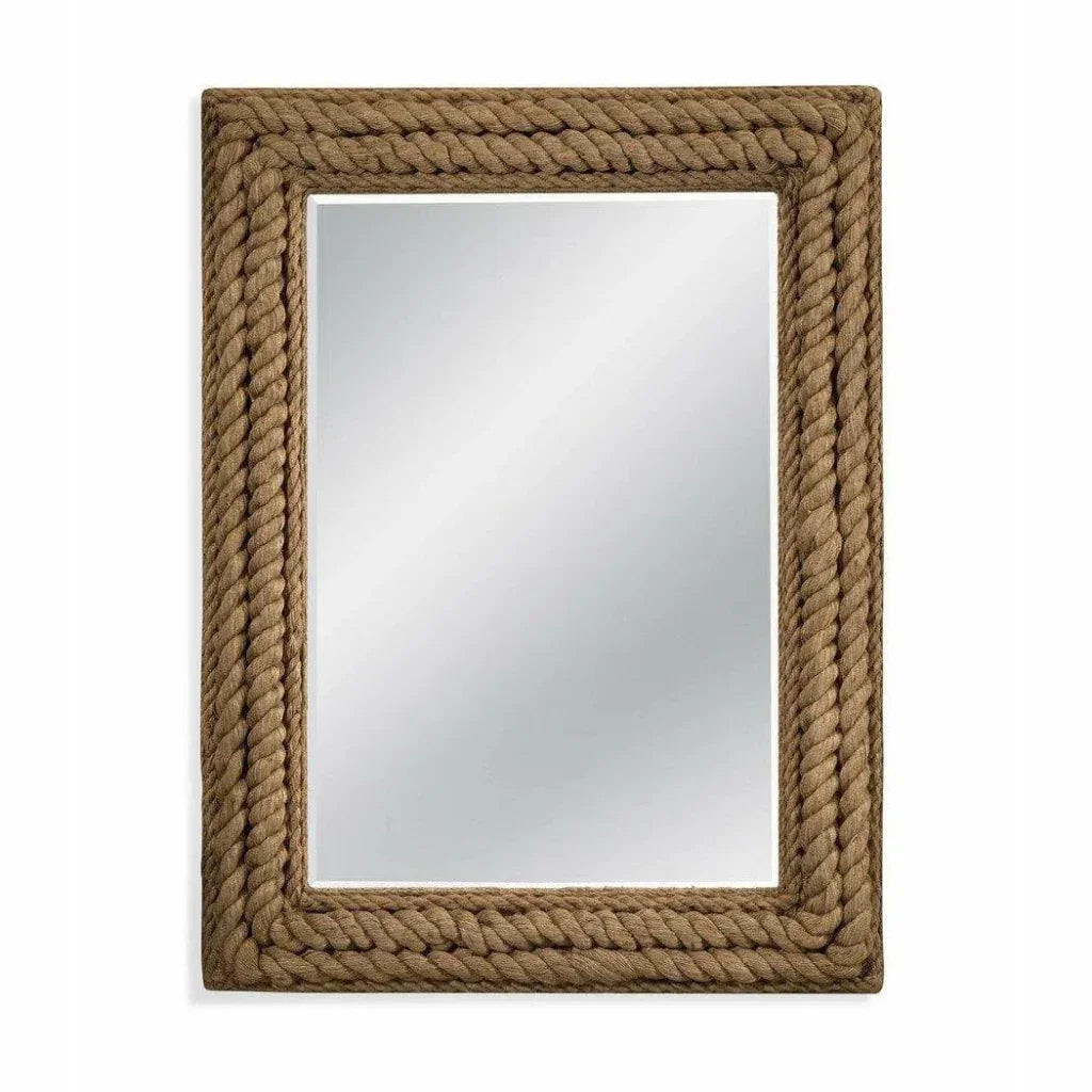 Summerville 49" Rectangle Jute Rope Wall Mirror - LOOMLAN - Bassett Mirror - Wall Mirrors