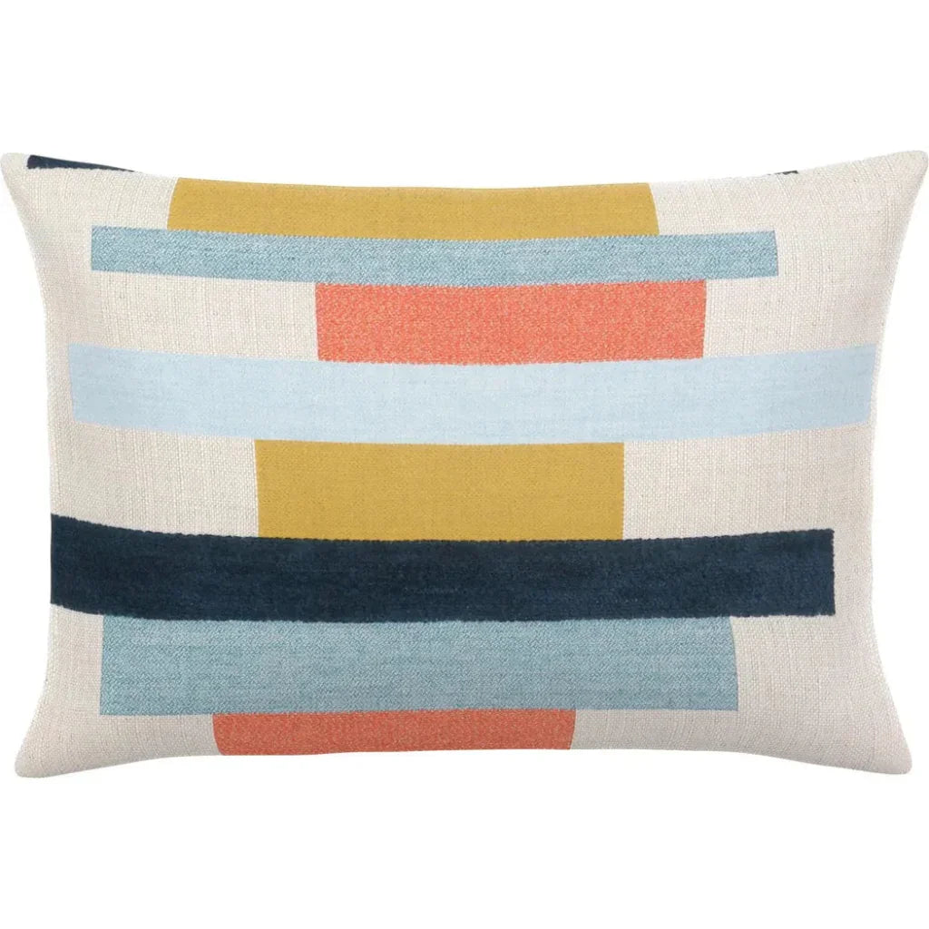 Summon Fiesta Double Side Outdoor Pillow-Outdoor Pillows-Earnest Collection-20"x13" Lumbar DS-LOOMLAN