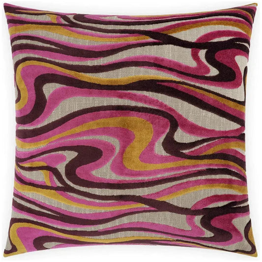 Sway Fuchsia Multi Color Throw Pillow Insert - LOOMLAN - D.V. Kap - Throw Pillows