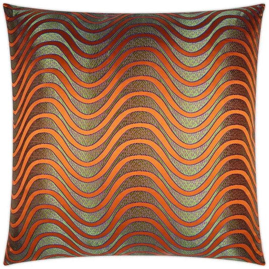 Swell Abstract Orange Large Throw Pillow Insert - LOOMLAN - D.V. Kap - Throw Pillows