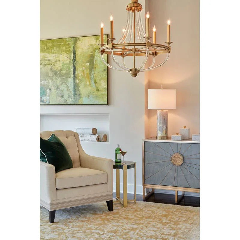 Wildwood Tall Merle White Marble Made Box