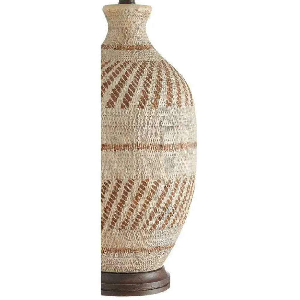 Tan Brown Hand Rubbed Bronze Faiyum Table Lamp - LOOMLAN - Currey & Co - Table Lamps