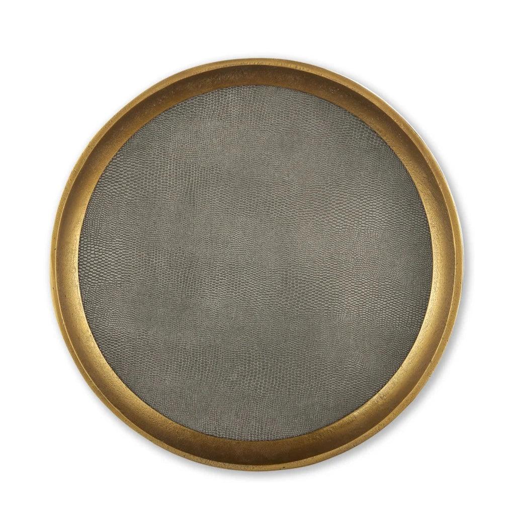 Tanay Round Tray - LOOMLAN - Currey & Co - Trays