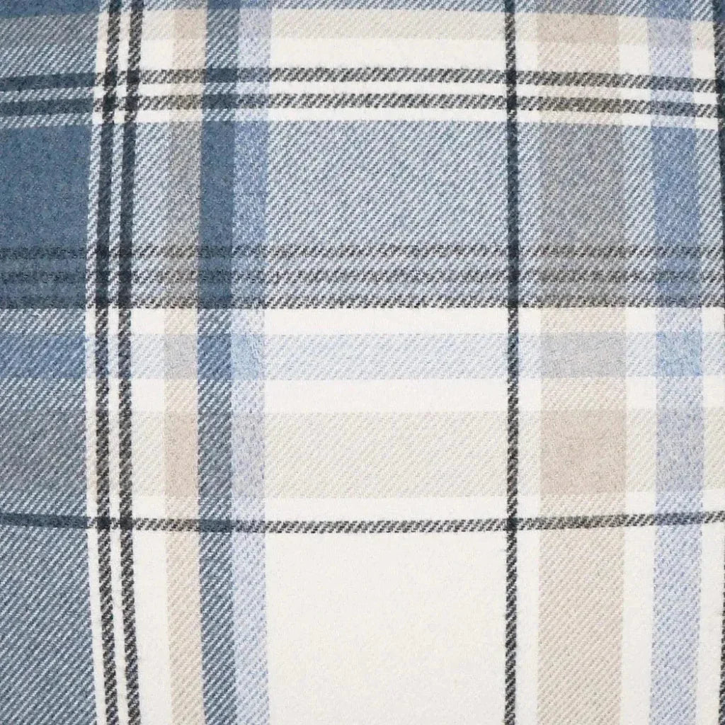 Tartan Navy Plaid Check Navy Large Throw Pillow Insert - LOOMLAN - D.V. Kap - Throw Pillows