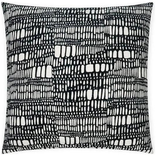 Tesota Domino Abstract Black Large Throw Pillow Insert - LOOMLAN - D.V. Kap - Throw Pillows