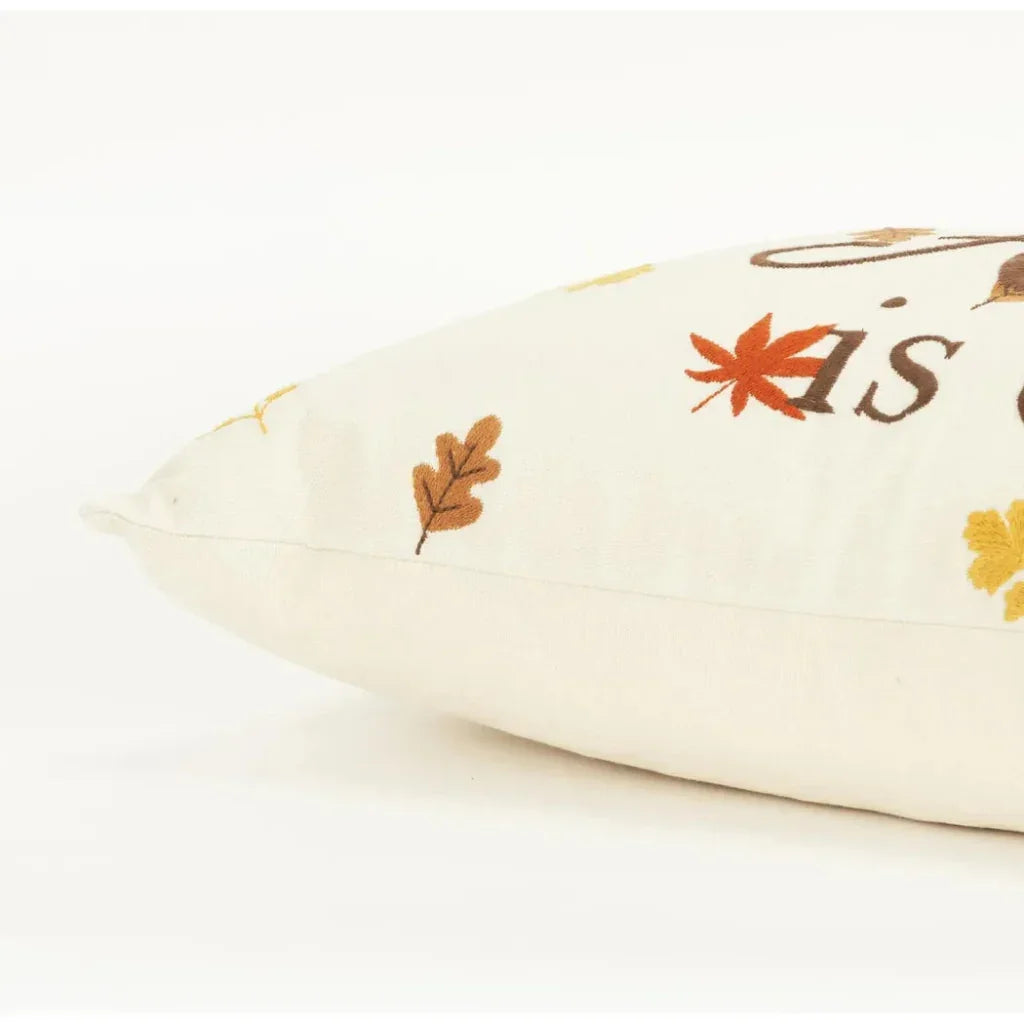 LOOMLAN Thanksgiving Decorative Lumbar Pillow Authumn Joy