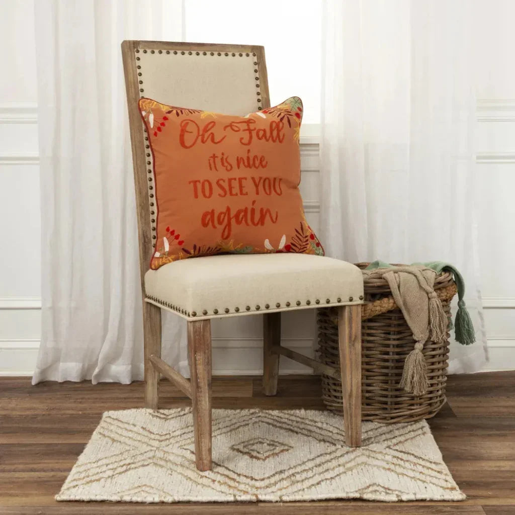 Thanksgiving Throw Pillow Orange Rust Axel - LOOMLAN - LOOMLAN - Throw Pillows