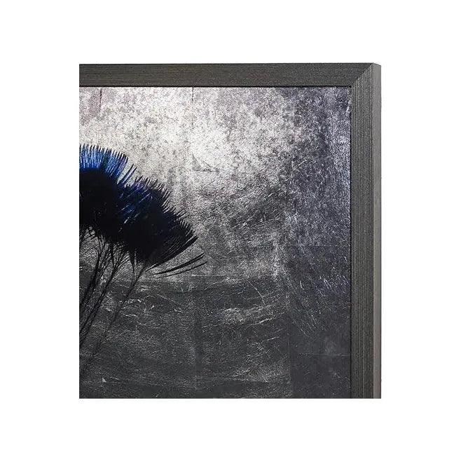 The Peacock - 48" X 72" Charcoal Frame Luxe Wall Art-Framed Wall Art-SUNPAN-LOOMLAN