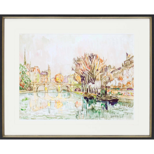 The Pont Neuf Paris Wood Frame Multi Canvas Art