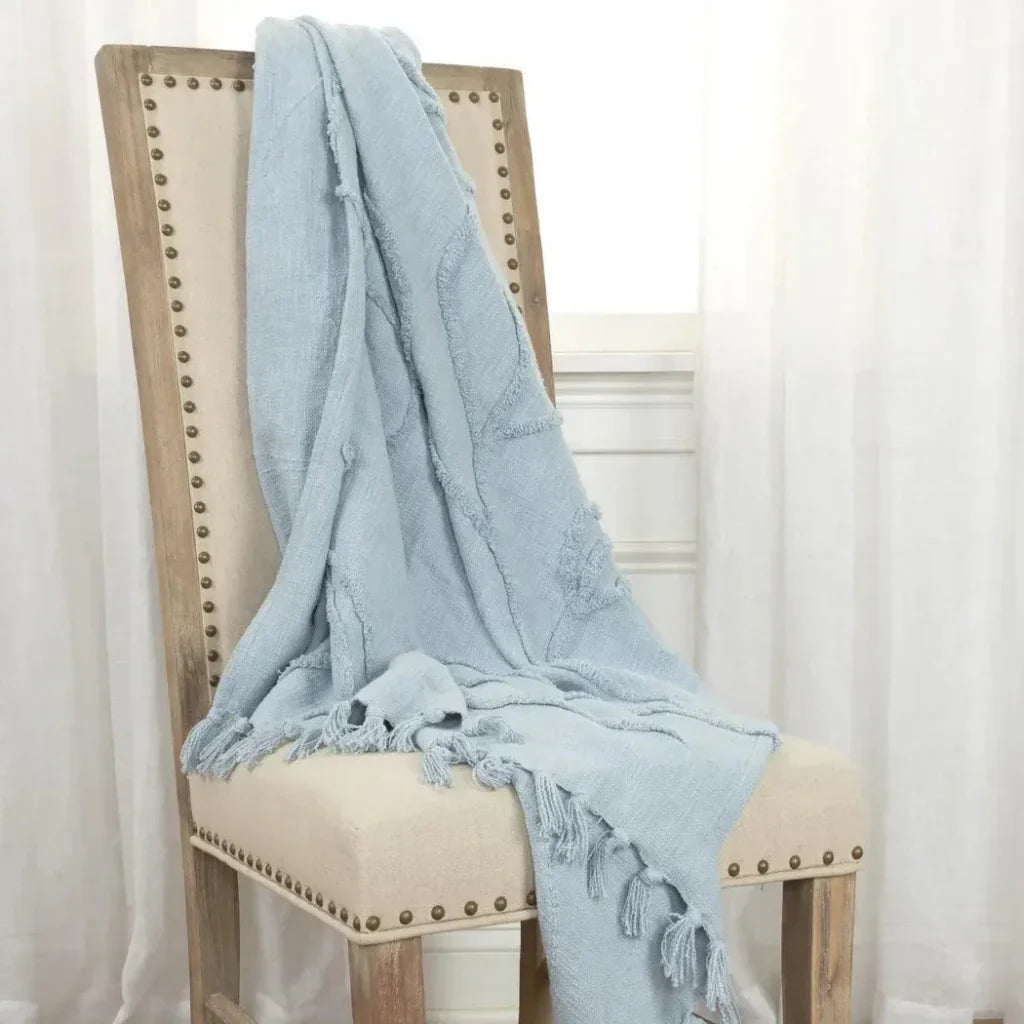 Thelma Textured Cotton Throw Blanket - LOOMLAN - LOOMLAN - Throw Blankets