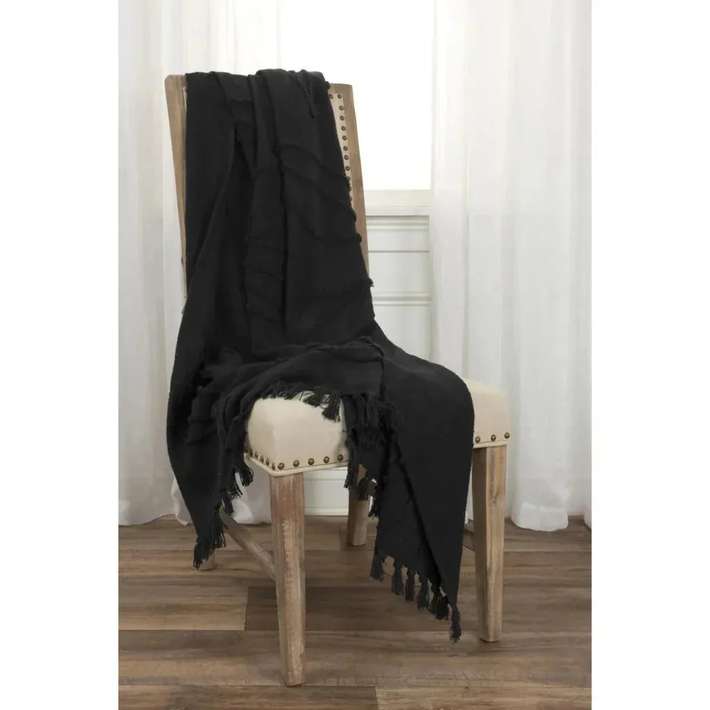 Thelma Textured Cotton Throw Blanket - LOOMLAN - LOOMLAN - Throw Blankets