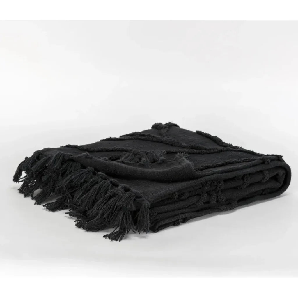 Thelma Textured Cotton Throw Blanket - LOOMLAN - LOOMLAN - Throw Blankets