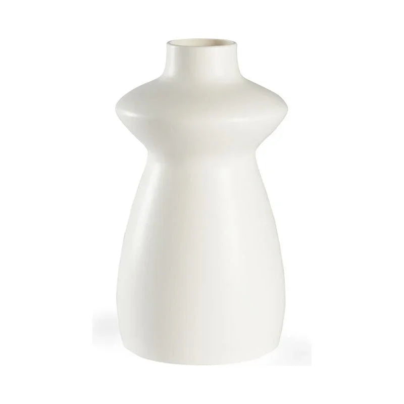Tokyo Matte White Glazed Ceramic Vase - LOOMLAN - Chelsea House - Vases & Jars