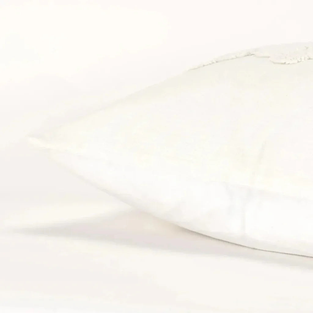 LOOMLAN Tonal Geometric Ivory Pillow With Insert