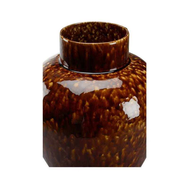 Chelsea House Tortoise Glazed Finished Ceramic Vase