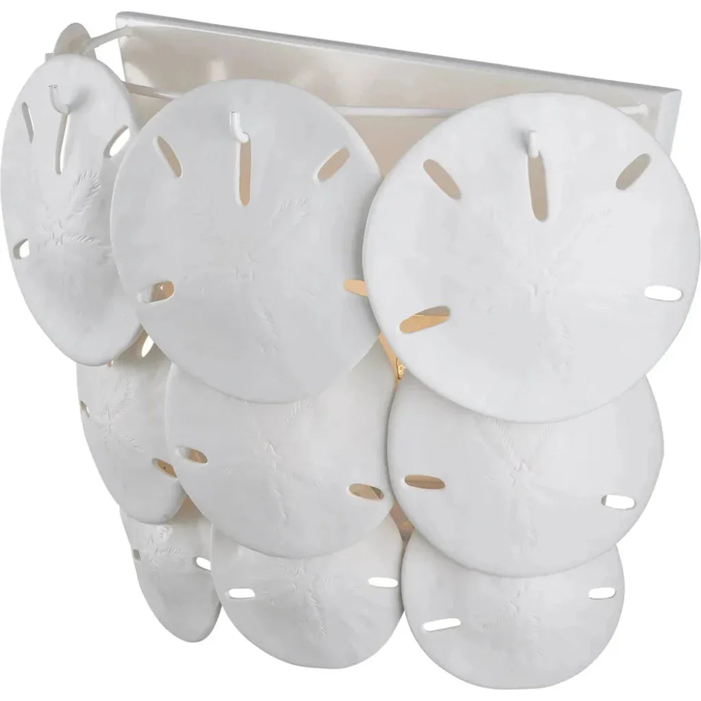 Tulum White Wall Sconce - LOOMLAN - Currey & Co - Wall Sconces