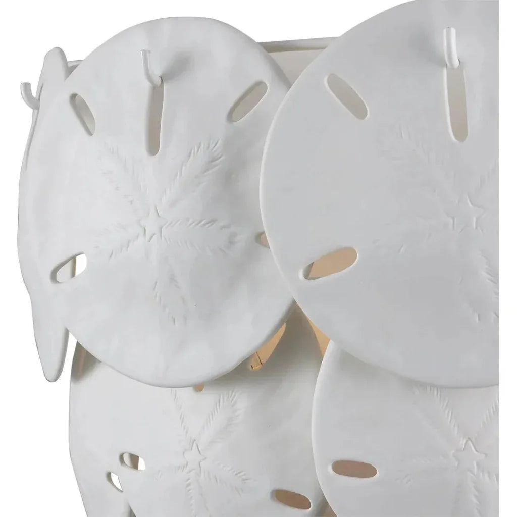 Tulum White Wall Sconce - LOOMLAN - Currey & Co - Wall Sconces