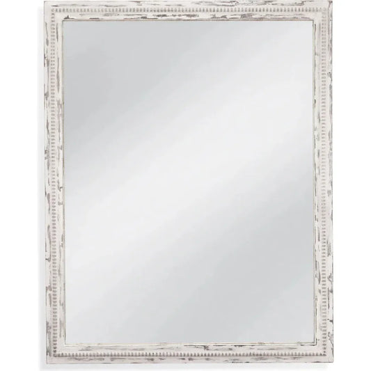 Tuolumene MDF White Vertical Wall Mirror - LOOMLAN - Bassett Mirror - Wall Mirrors