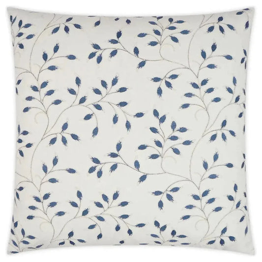 Turner Floral Blue White Large Throw Pillow Insert - LOOMLAN - D.V. Kap - Throw Pillows