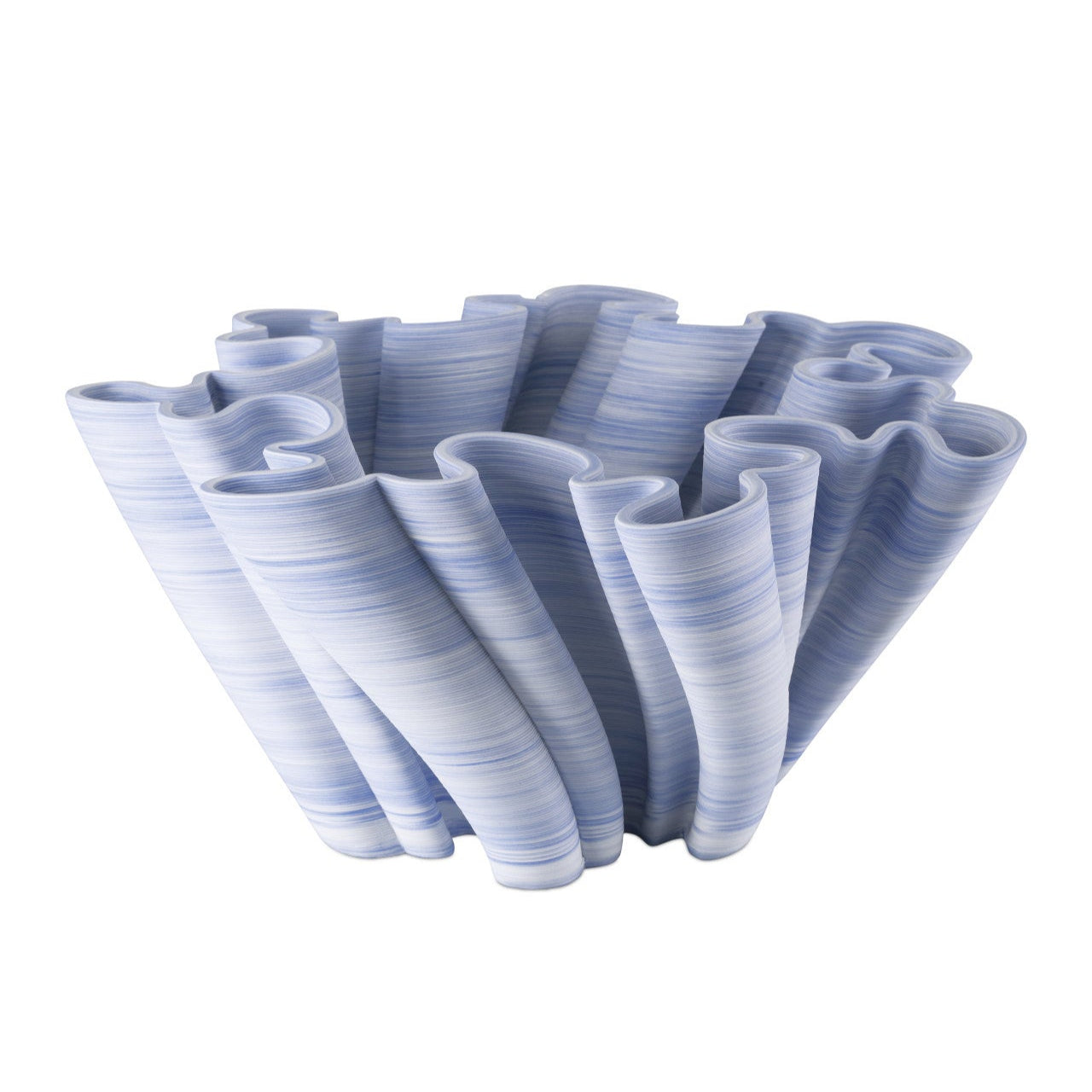 Twirl Blue Porcelain Bowl